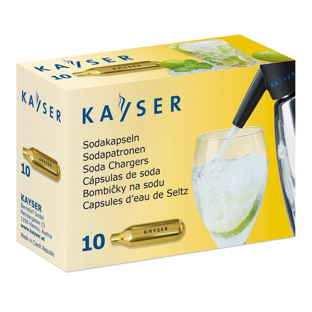 Баллончик для сифона для газирования воды (CO2) KAYSER (10 шт)